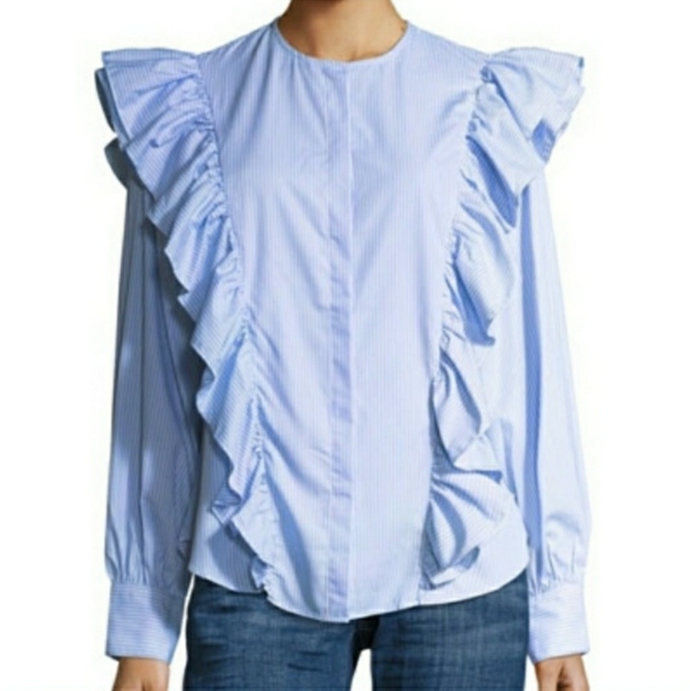 Luxe by Stylekeepers Girl Meets Boy ruffle shirt